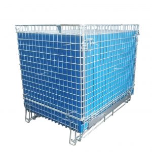 Mesh container with PP sheet