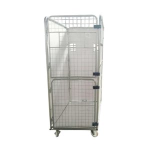 Double gate laundry cage