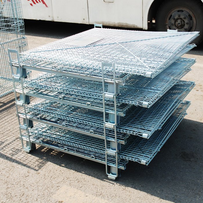 Storage wire mesh containers