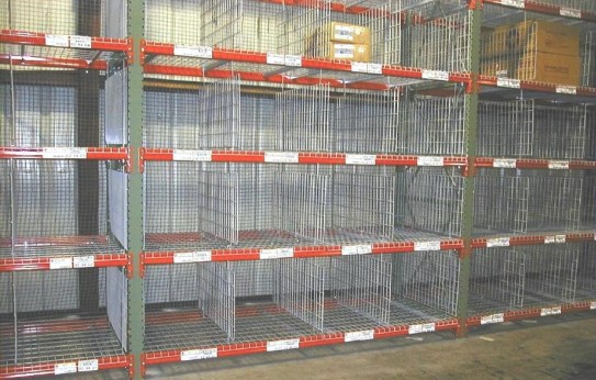 Pallet Racking, Wire Mesh Dividers for Pallet Racking Solution