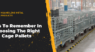 Tips To Remember In Choosing The Right Cage Pallets